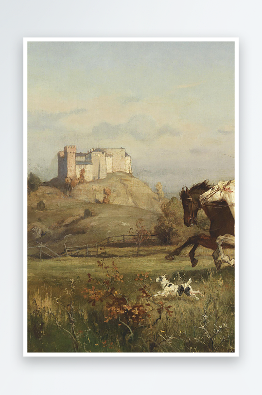 欧美油画风景画装饰画-众图网