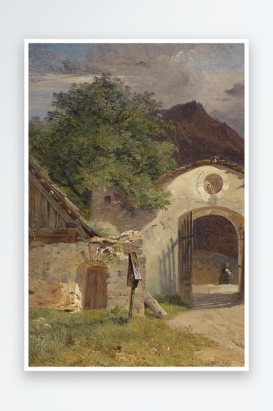 欧美油画风景画装饰画-众图网