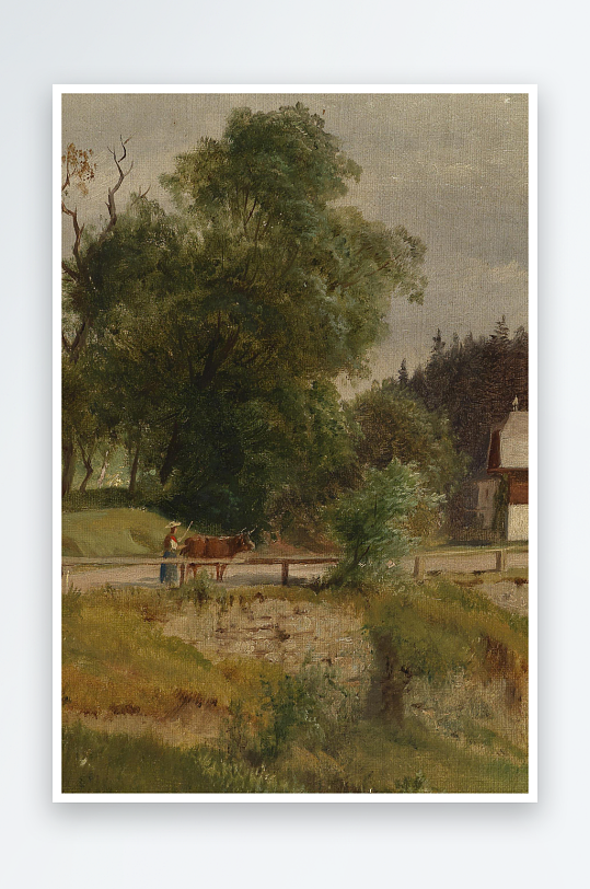 欧美油画风景画装饰画-众图网