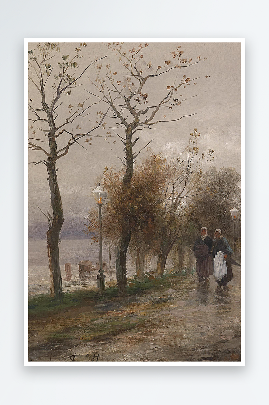 欧美油画风景画装饰画-众图网