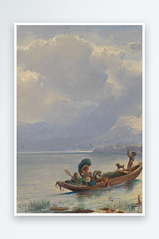 高清欧美油画风景画装饰画-众图网