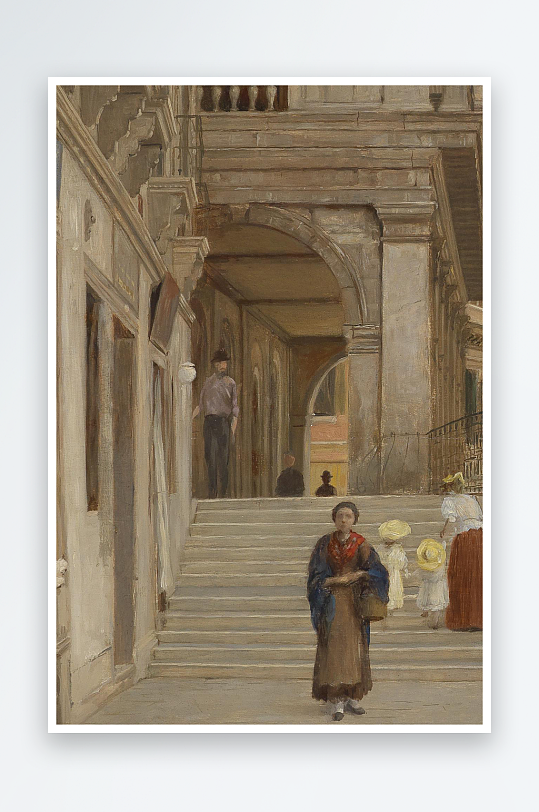 高清欧美油画风景画装饰画-众图网