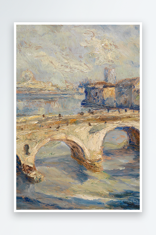 高清欧美油画风景画装饰画-众图网