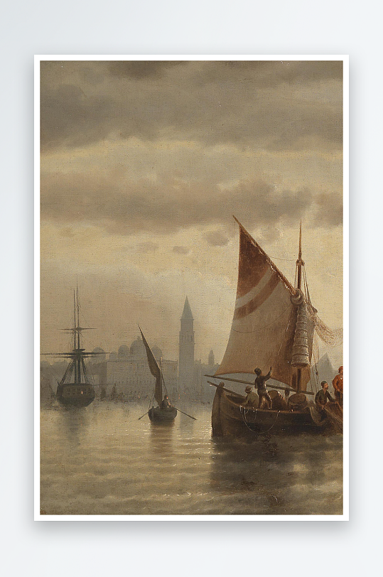 欧美油画风景画装饰画-众图网