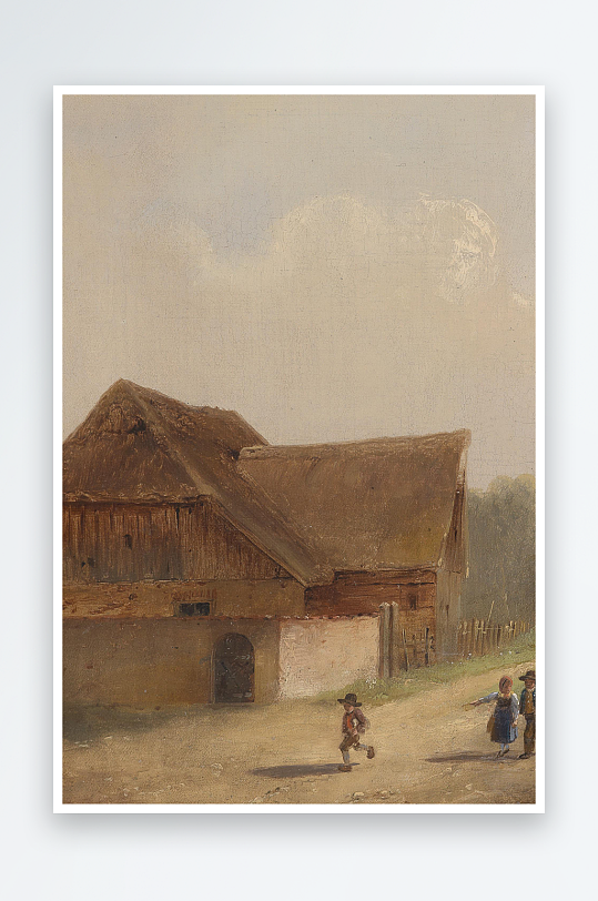 欧美油画风景画装饰画-众图网