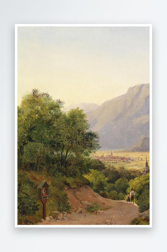 欧美油画风景画装饰画图片-众图网