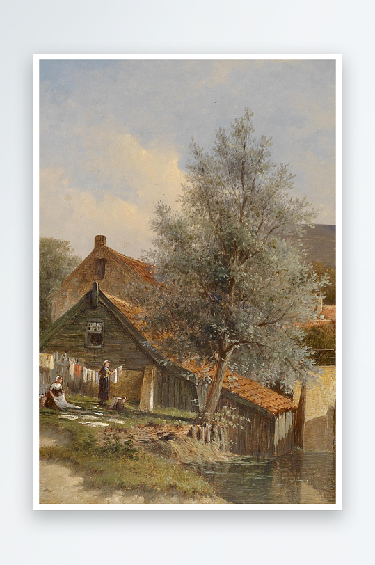 欧美油画风景画装饰画-众图网