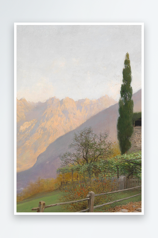 欧美油画风景画装饰画-众图网