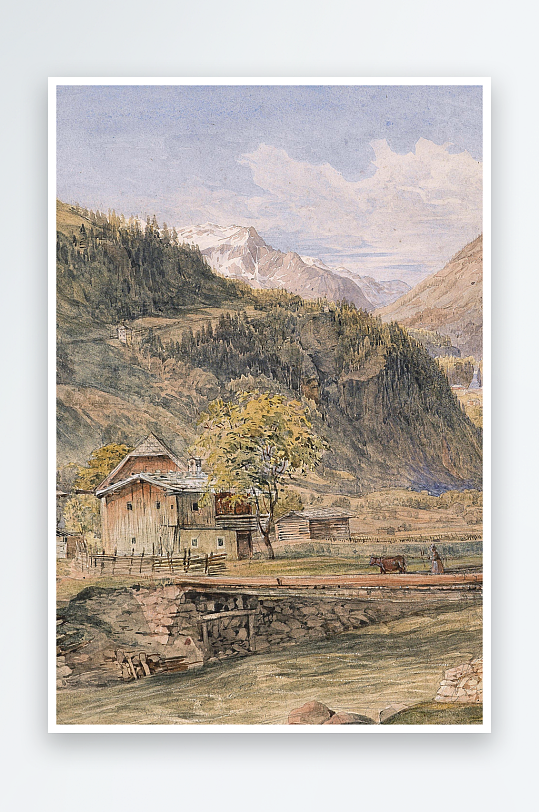 欧美油画风景画装饰画-众图网