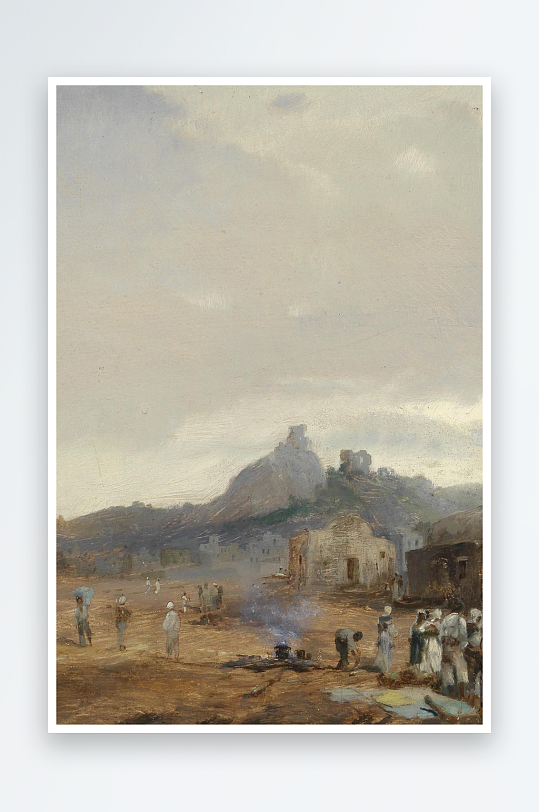 欧美油画风景画装饰画-众图网