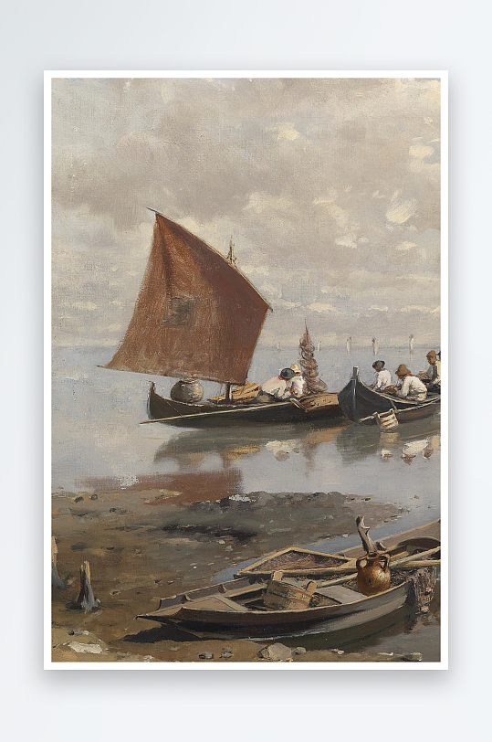 欧美油画风景画装饰画-众图网