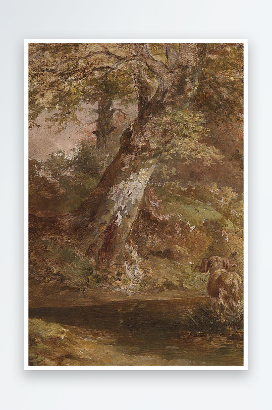 大气欧美油画风景画装饰画-众图网