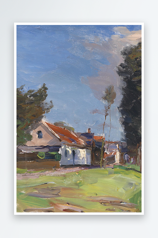 大气欧美油画风景画装饰画-众图网