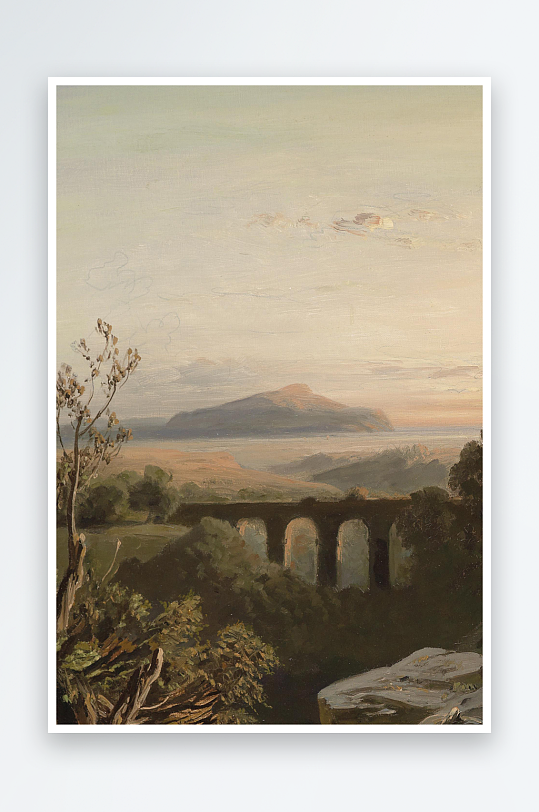 大气欧美油画风景画装饰画-众图网