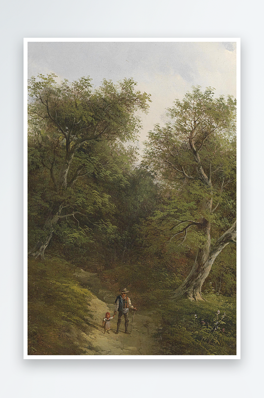 大气高清欧美油画风景画装饰画-众图网