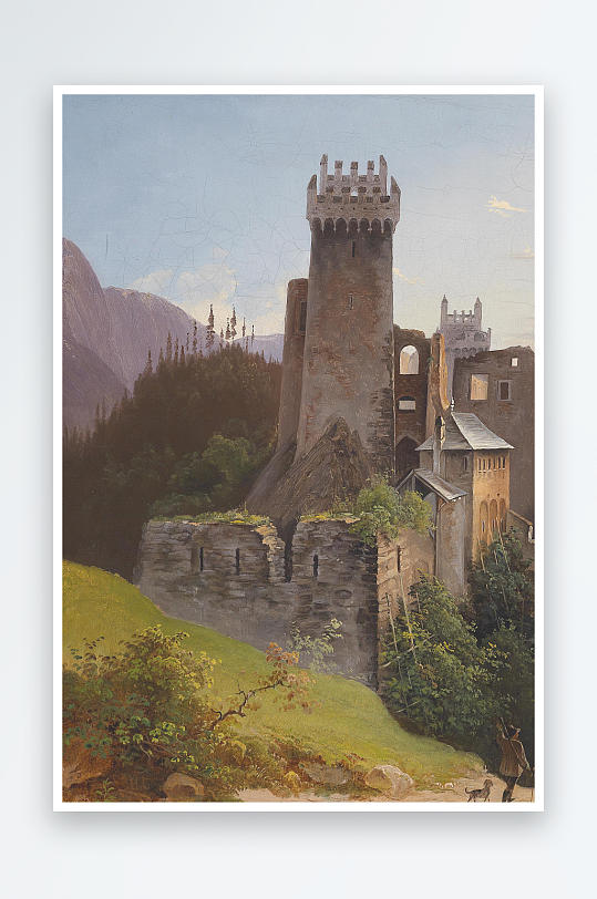 大气高清欧美油画风景画装饰画-众图网