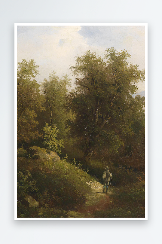 大气欧美油画风景画装饰画-众图网