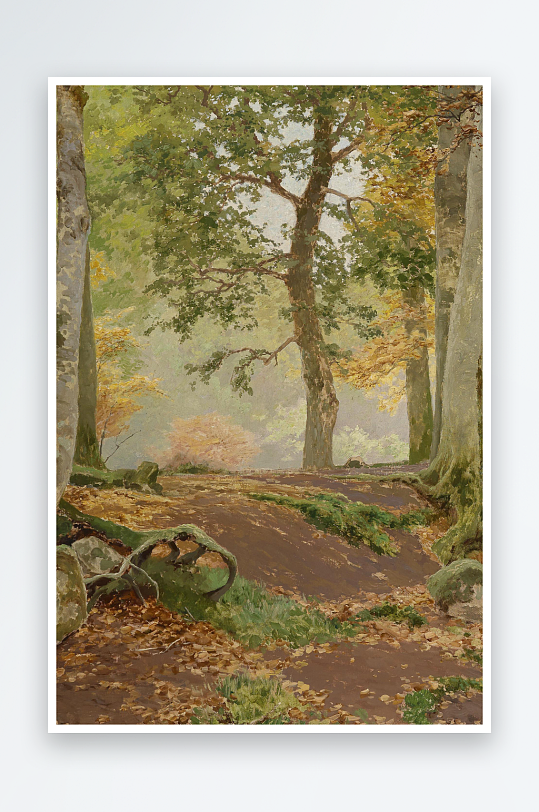 欧美油画风景画装饰画-众图网