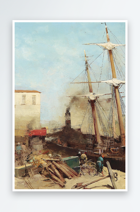 欧美油画风景画装饰画-众图网