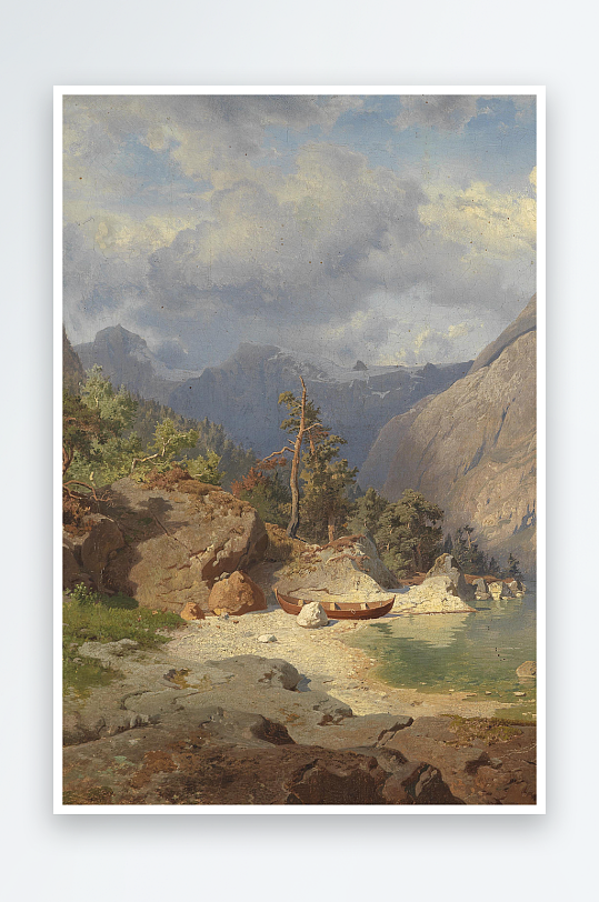 欧美风景画油画装饰画-众图网