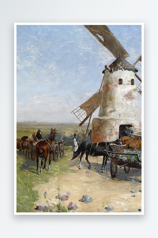 欧美风景画油画装饰画-众图网