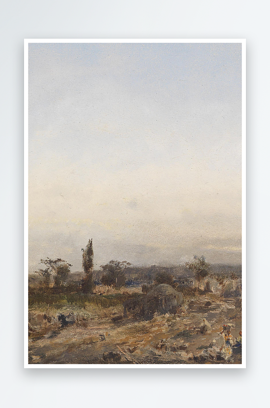 高清欧美风景画油画装饰画-众图网