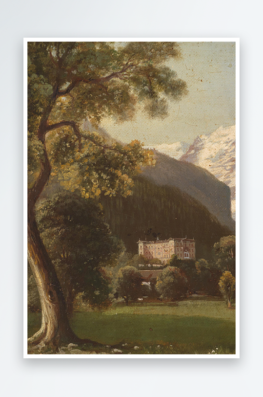 高清欧美风景画油画装饰画-众图网