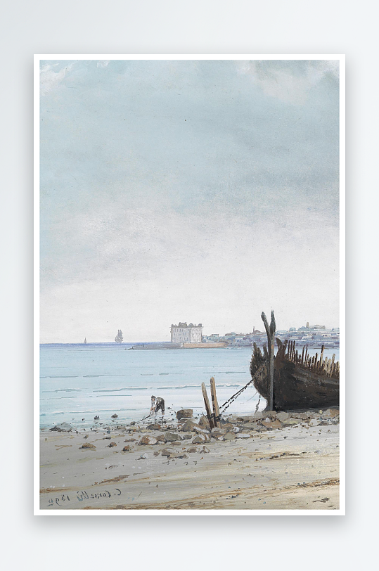 高清欧美风景画油画装饰画-众图网