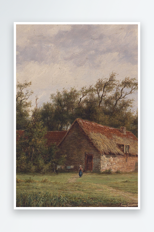 高清欧美风景画油画装饰画-众图网