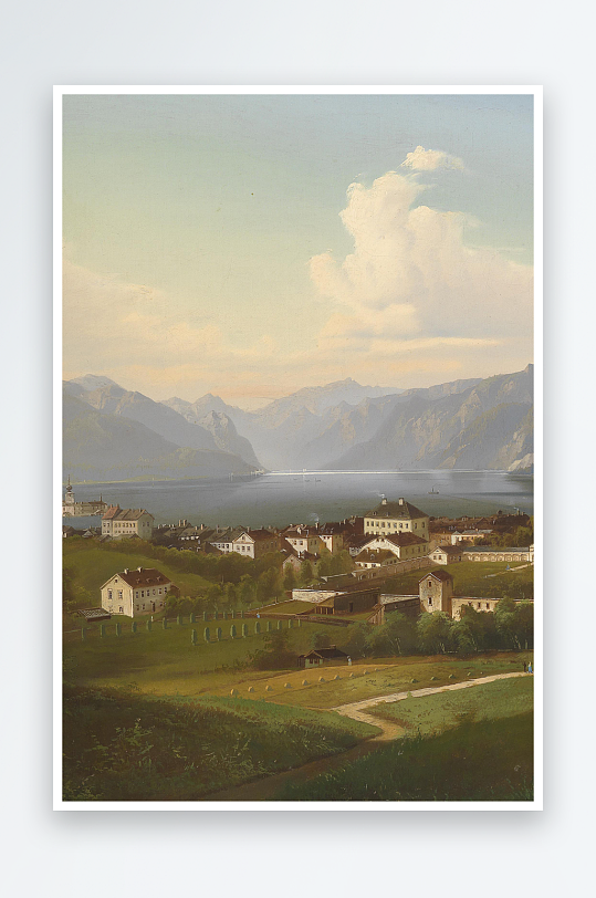 欧美风景画油画装饰画-众图网