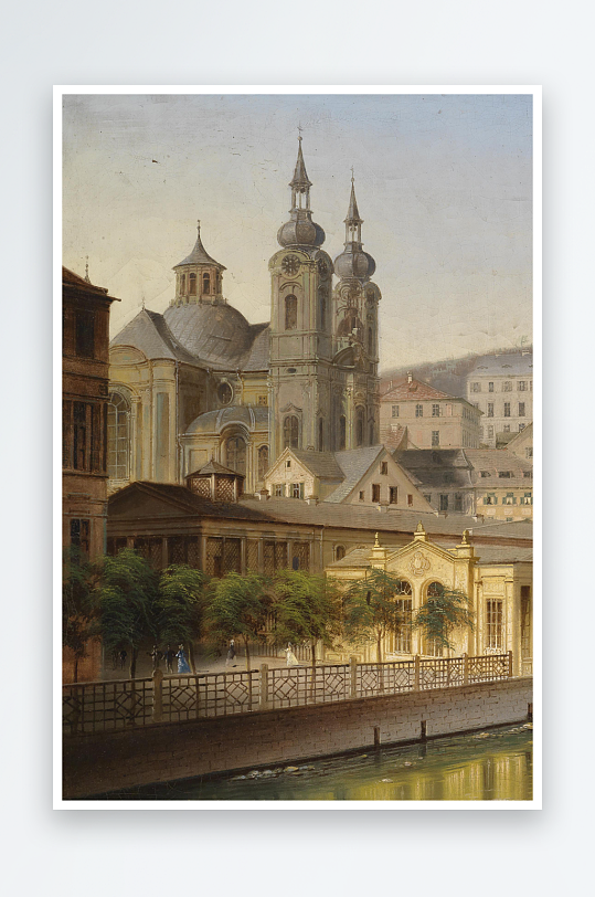 欧美风景画油画装饰画-众图网