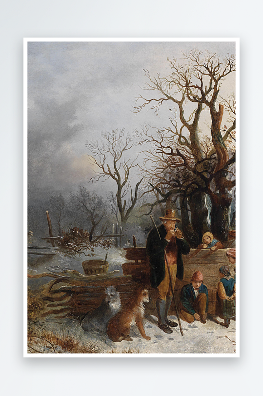 欧美风景画油画装饰画-众图网