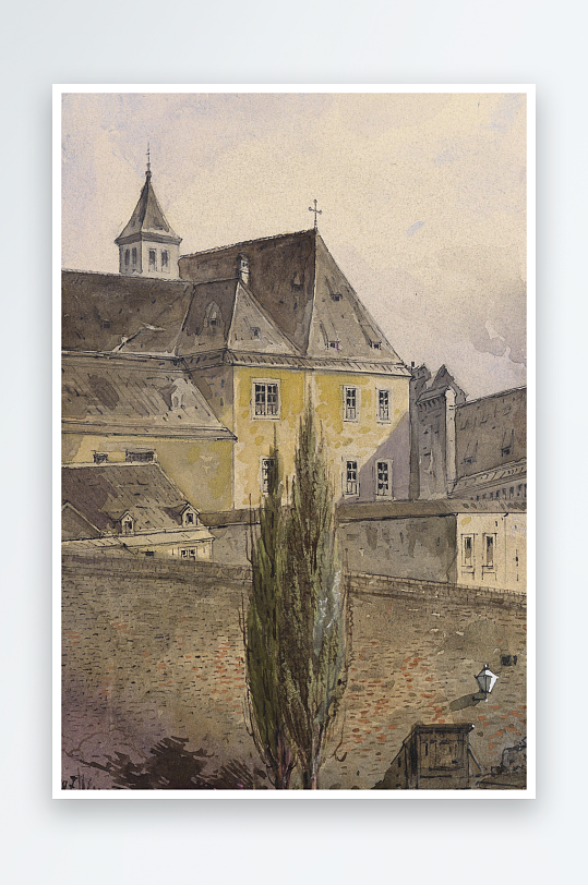 大气欧美风景画油画装饰画-众图网