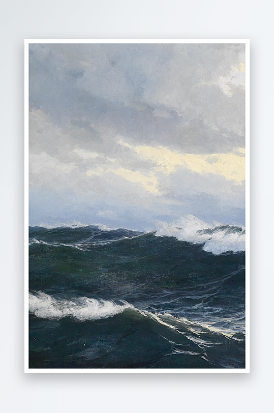 大气欧美风景画油画装饰画-众图网