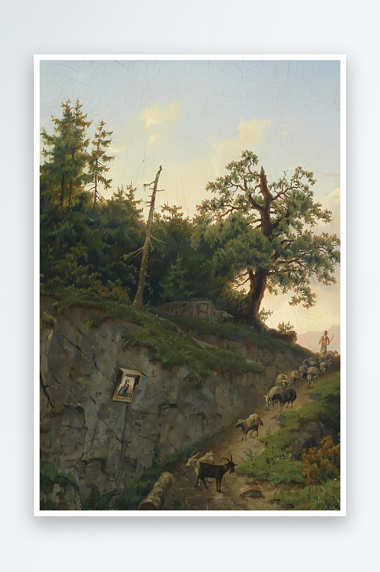 大气欧美风景画油画装饰画-众图网