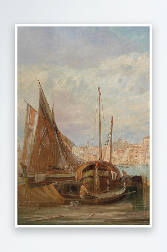 高清欧美风景画油画装饰画-众图网