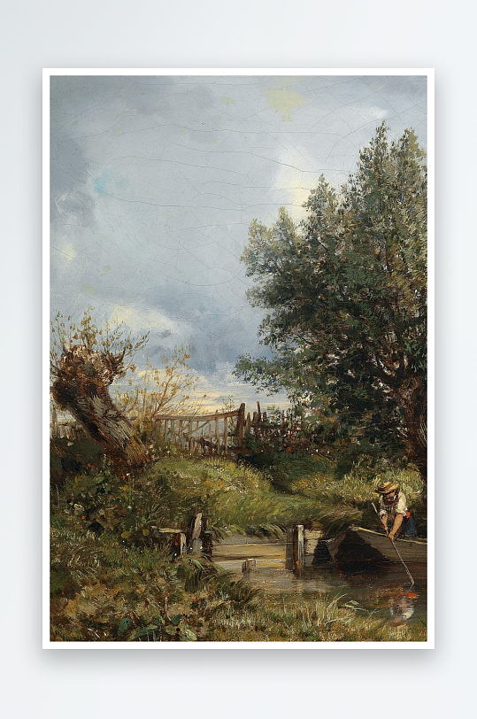 高清欧美风景画油画装饰画-众图网