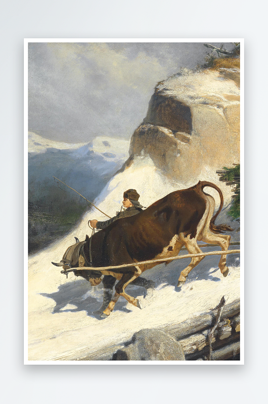 高清欧美风景画油画装饰画-众图网