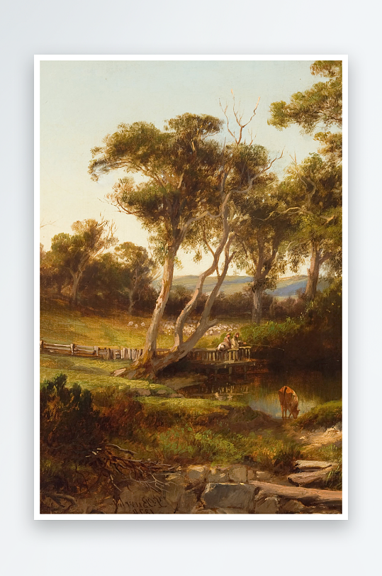 欧美风景画油画装饰画-众图网