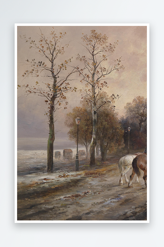 欧美风景画油画装饰画-众图网