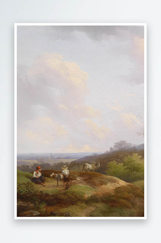 唯美欧美风景画油画装饰画-众图网