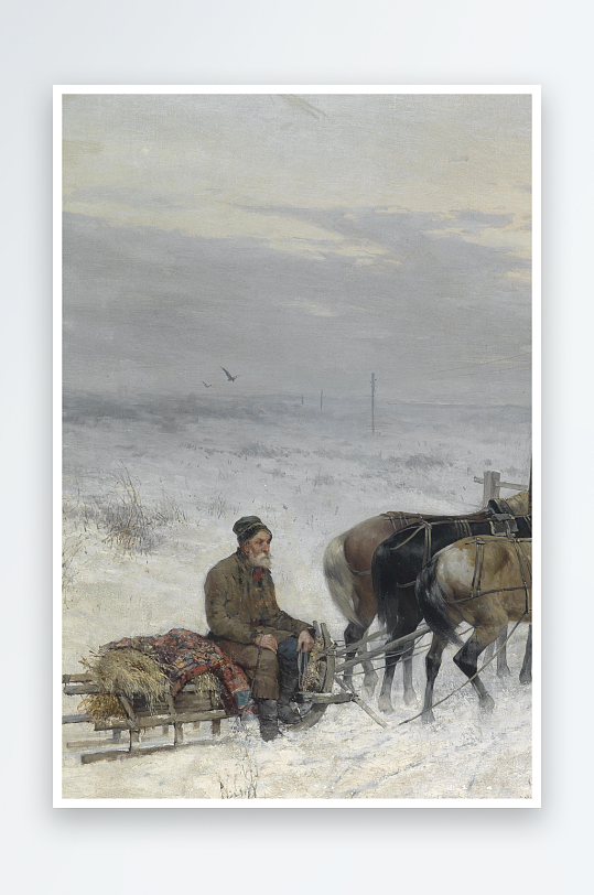 唯美欧美风景画油画装饰画-众图网