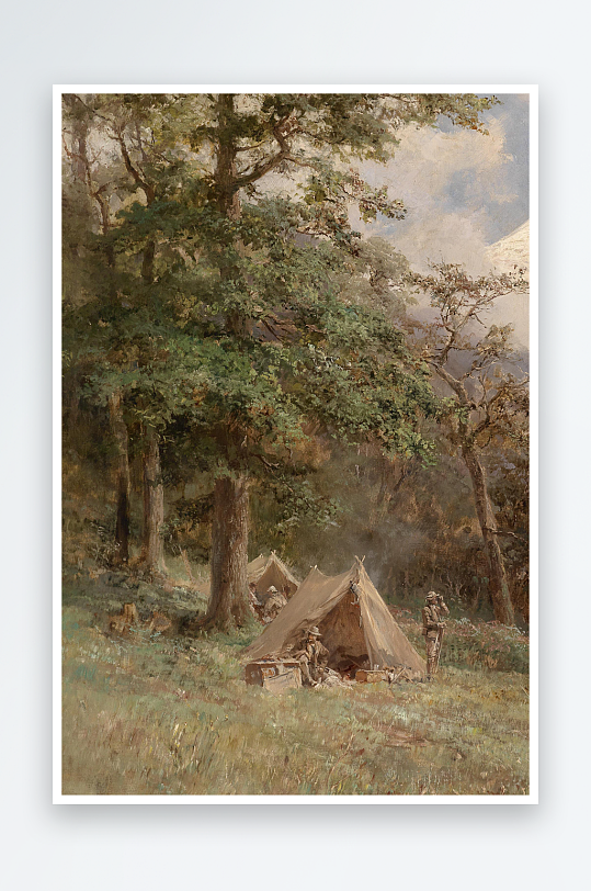 大气欧美风景画油画装饰画-众图网