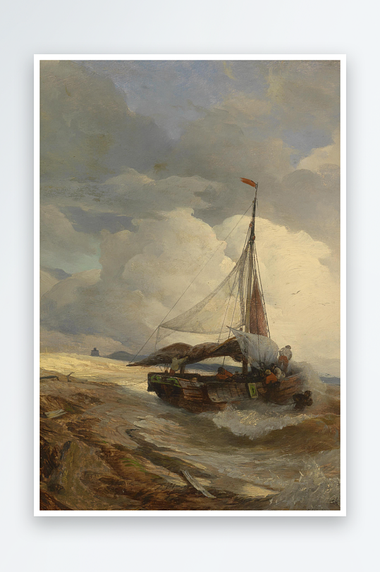 大气欧美风景画油画装饰画-众图网