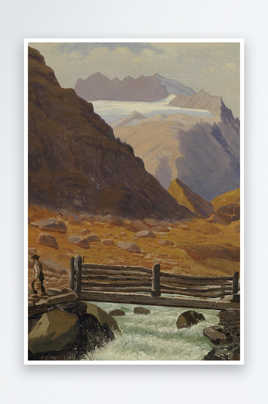 大气欧美风景画油画装饰画-众图网