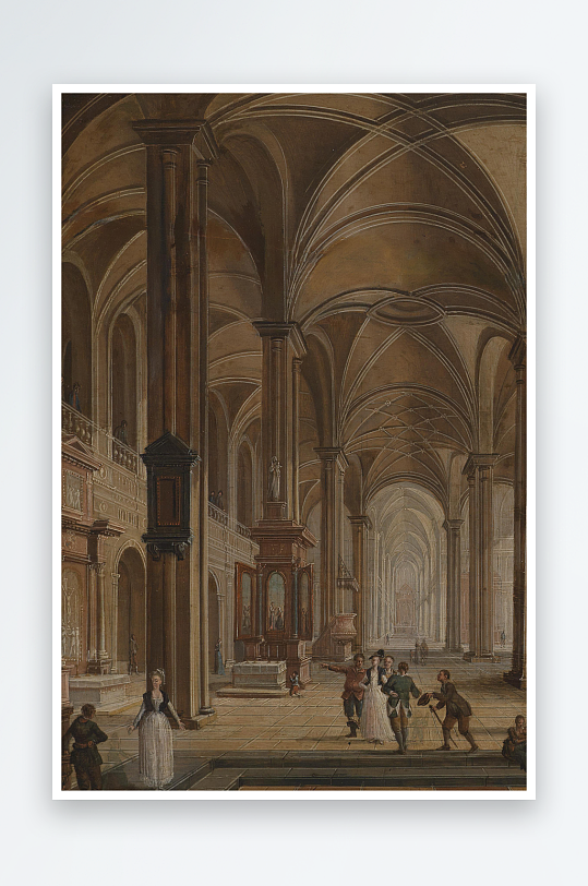 大气欧美风景画油画装饰画-众图网