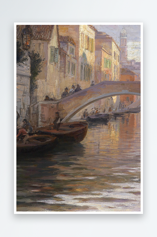 欧美风景画油画装饰画-众图网