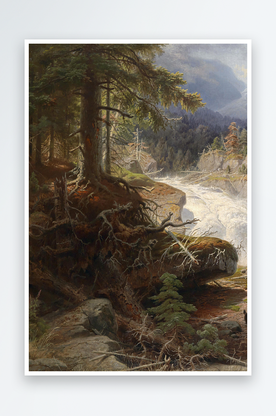 欧美风景画油画装饰画-众图网