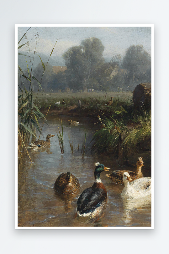 欧美风景画油画图片-众图网