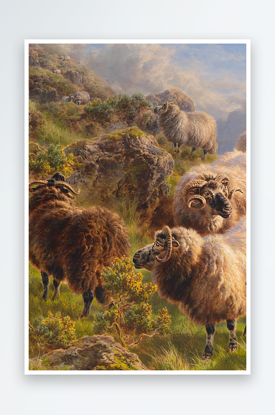 欧美风景画油画图片-众图网